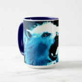"怒Polar Bear"キュイ絵画ー。買今 マグカップ (正面左)