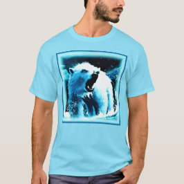 "怒Polar Bear"キュイ絵画ー。買今 Tシャツ