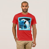 "怒Polar Bear"キュイ絵画ー。買今 Tシャツ (正面フル)