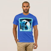 "怒Polar Bear"キュイ絵画ー。買今 Tシャツ (正面フル)