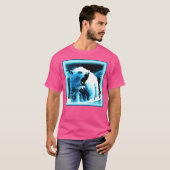 "怒Polar Bear"キュイ絵画ー。買今 Tシャツ (正面フル)
