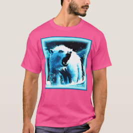 "怒Polar Bear"キュイ絵画ー。買今 Tシャツ