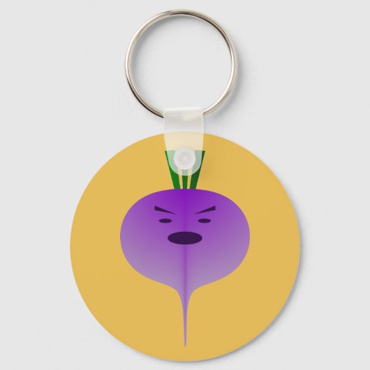 怒Turnip by Kenneth Yoncich キーホルダー (正面)