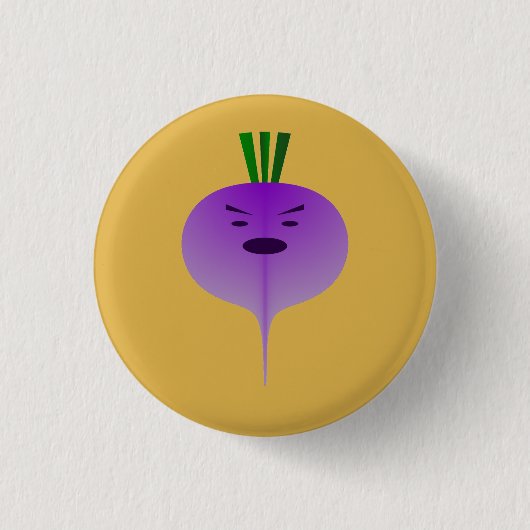 怒Turnip by Kenneth Yoncich 缶バッジ (正面)