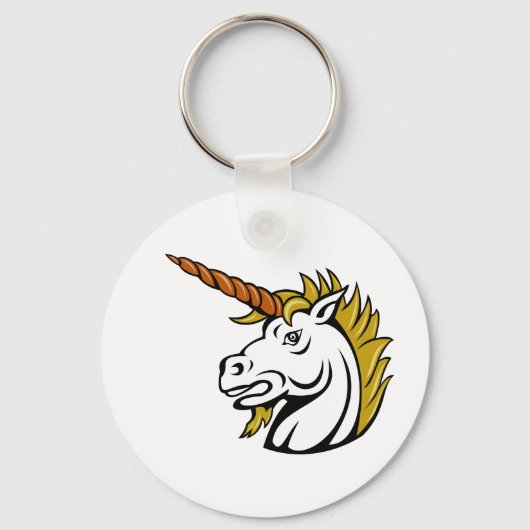 怒Unicorn Keychain キーホルダー (正面)