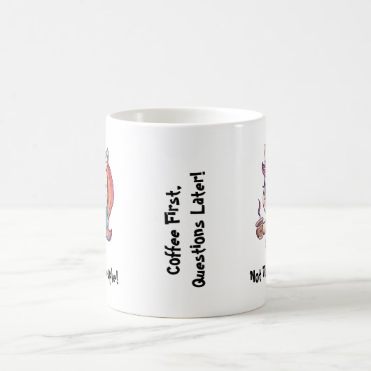 怒Unicorn Mug コーヒーマグカップ (中央)
