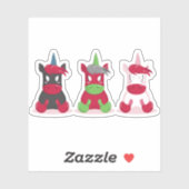 怒Unicorns シール (シート)