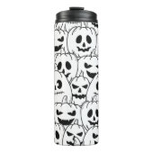 怖いおもしろいかぼちゃの顔スケッチ タンブラー (正面)