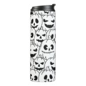 怖いおもしろいかぼちゃの顔スケッチ タンブラー (回転左)