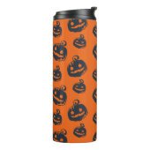 怖いおもしろいかぼちゃの顔ハロウィーン タンブラー (回転左)