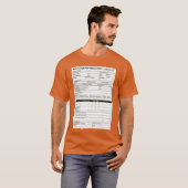 怖いおもしろいハロウィーン衣装の仕事適用Tric Tシャツ (正面フル)
