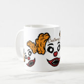 怖いおもしろいピエロサンダー_コーブ コーヒーマグカップ (正面左)