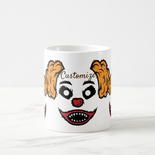 怖いおもしろいピエロサンダー_コーブ コーヒーマグカップ (中央)