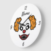 怖いおもしろいピエロサンダー_コーブ ラージ壁時計 (傾斜)