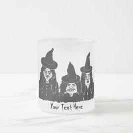 怖いおもしろい不気味なハロウィーン フロストグラスマグカップ