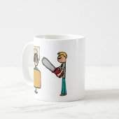 怖いおもしろい理容師スウィーニートッド コーヒーマグカップ (正面左)