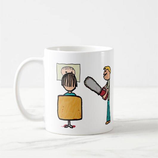 怖いおもしろい理容師スウィーニートッド コーヒーマグカップ (左)