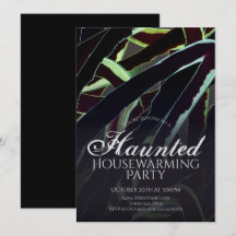 怖いお化け屋敷のハウスウォーミンパーティー ブラック 緑 ハロウィンパーティー