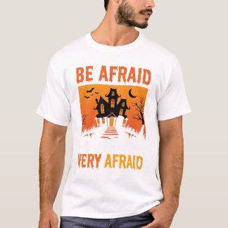 怖いお化け屋敷のハロウィン Tシャツ