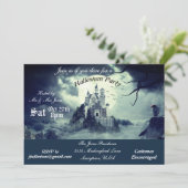 怖いお化け屋敷ハウス　ハロウィンナイトパーティー 招待状 (スタンド正面)