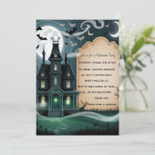 怖いお化け屋敷ハロウィンパーティー 招待状 (スタンド正面)