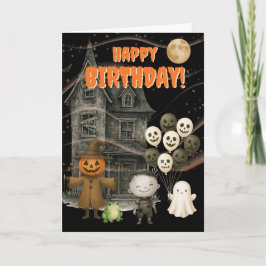 怖いお化け屋敷 ハロウィン 誕生日 シーズンカード