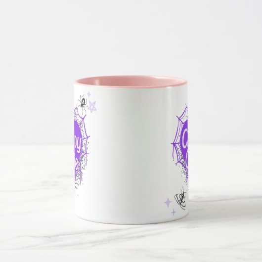 怖いかわいこちゃん – かわいい不気味ゴシック女の子らしコーヒーマグ マグカップ (中央)