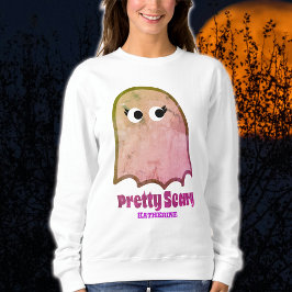 怖いかわいらしかわいい面白いハロウィーン スウェットシャツ