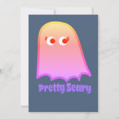 怖いかわいらしハローウィンパーティパステルテーマ 招待状 (裏面)