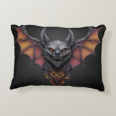 怖いこうもりインクスケッチ、 アクセントクッション (裏面)