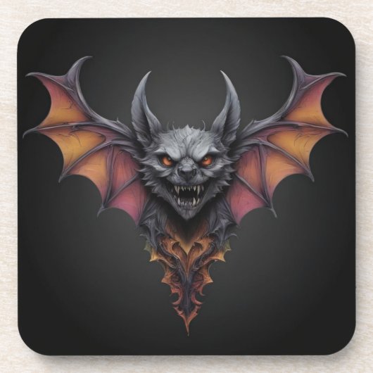 怖いこうもりインクスケッチ、 コースター (正面)