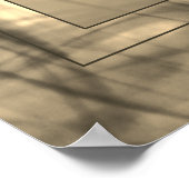 怖いこうもりスパイダーウェブフルムーンハッピーハローウィン ポスター (角)