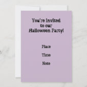 怖いこうもりツリーハローウィンパーティ招待状 招待状 (裏面)