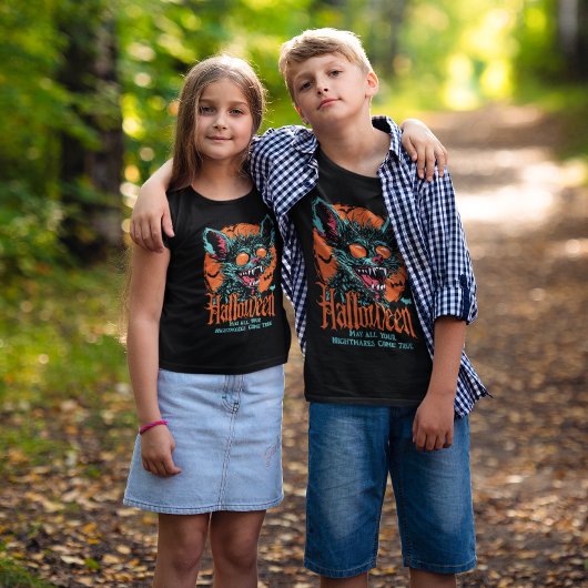 怖いこうもりハロウィーン Tシャツ