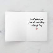 **怖いこうもり** *ハロウィン気にをお願い** カード (内部)