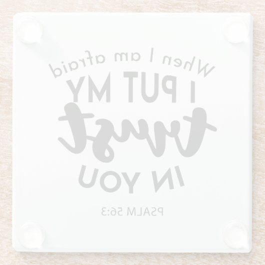 怖いときは君の引用文に任せる ガラスコースター (裏面)