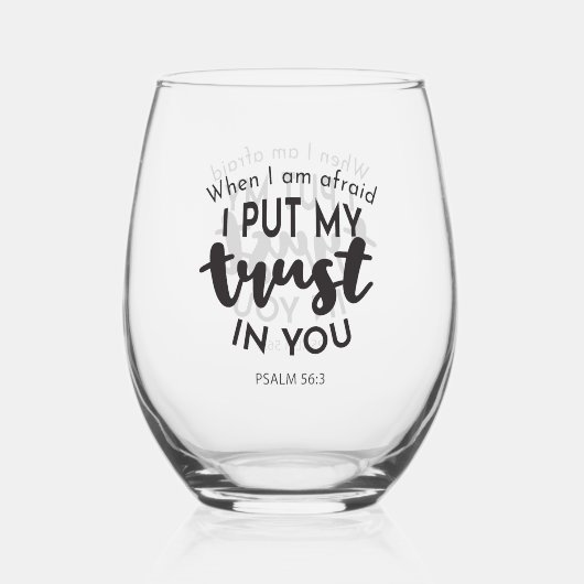怖いときは君の引用文に任せる ステムなしワイングラス (正面)