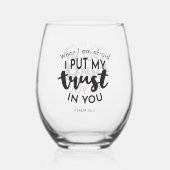 怖いときは君の引用文に任せる ステムなしワイングラス (裏面)