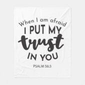 怖いときは君の引用文に任せる フリースブランケット (正面)