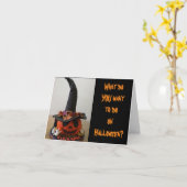 怖いながらも可愛いおもしろい幽霊 カード (黄色い花)