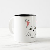 怖いにゃ～にゃ～ ツートーンマグカップ (正面左)