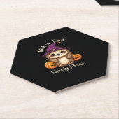 怖いのかわいいハロウィーンスロースクラシック ペーパーコースター (アングル)