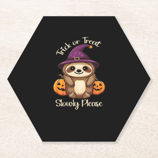 怖いのかわいいハロウィーンスロースクラシック ペーパーコースター (正面)