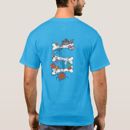 怖いのに楽しい骨 Tシャツ