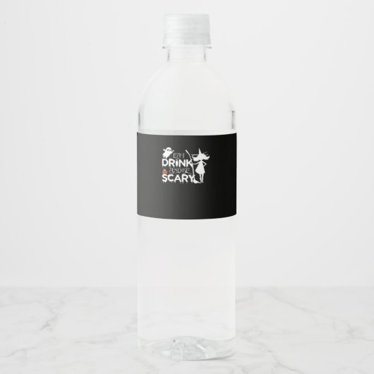 怖いほど笑える Eat Drink And Be Funny Scary ペットボトルラベル (正面)