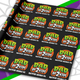 怖いものなし！ハロウィン2児のパパ ラッピングペーパー