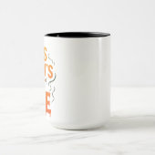 怖いもの知らずのコーヒー - ジョーク スプーキー マグカップ (中央)