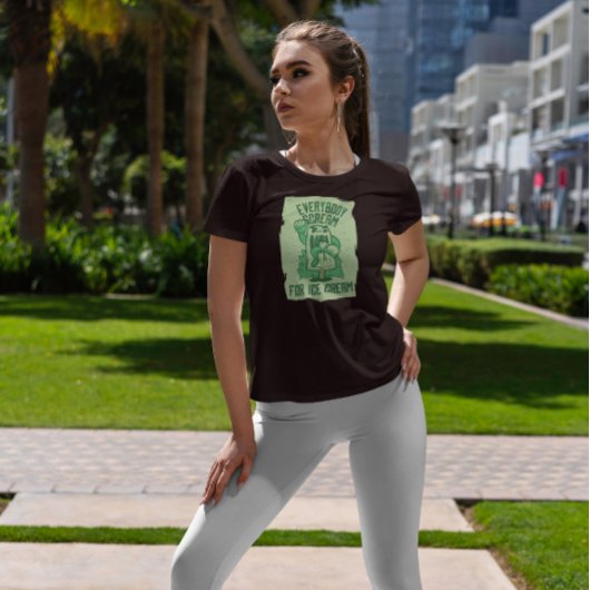 怖いアイスクリーム引用文 Tシャツ