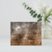 怖いアンティーク見る鳥と書ハロウィーン シーズンポストカード (スタンド正面)