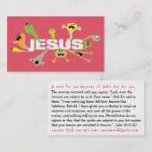 怖いイエス聖なる書物、 経典カード 名刺 (正面/裏面)